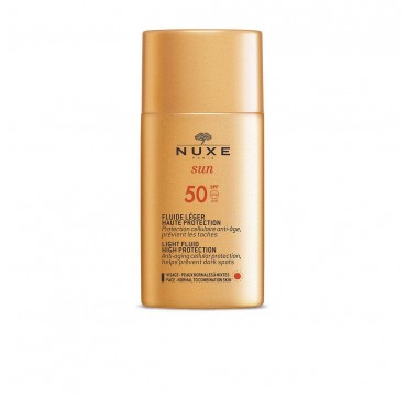 Nuxe Sun Light Fluid Αντηλιακό Προσώπου Ελαφριάς Υφής SPF50 50ml