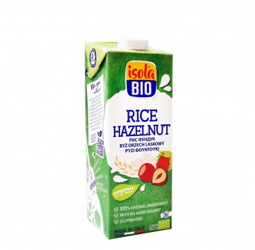 Isola BIO - Ρόφημα ρυζιού και φουντουκιού χωρίς γλουτένη - 1lt