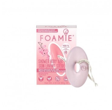 Foamie Cherry Blossom & Rice Milk Shower Body Bar 80ml