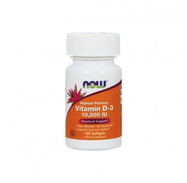 Now Foods Vitamin D-3 10000iu 120 μαλακές κάψουλες