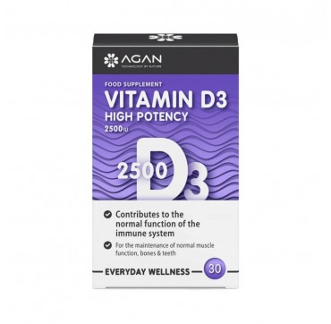 Agan Vitamin D3 2500IU 30 tabs