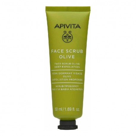 Apivita Face Scrub With Olive Deep Exfoliating - Scrub Βαθιάς Απολέπισης Με Ελιά 50ml