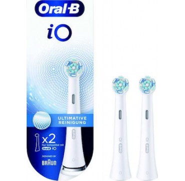 Oral-B iO Ultimate Clean Ανταλλακτικές Κεφαλές για Ηλεκτρική Οδοντόβουρτσα 319795 2τμχ