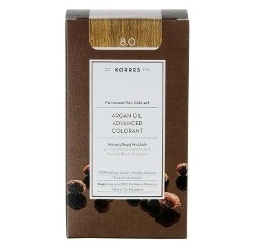 KORRES ARGAN OIL ADV.COLORANT 8.0 ΞΑΝΘΟ ΑΝΟΙΧΤΟ ΦΥΣΙΚΟ 145ml KORRES ARGAN OIL ADV.COLORANT 8.0 ΞΑΝΘΟ ΑΝΟΙΧΤΟ ΦΥΣΙΚΟ 145ml