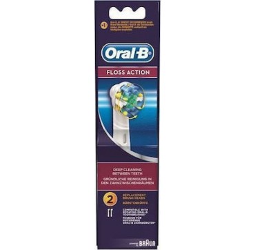 Oral-B Floss Action Ανταλλακτικές Κεφαλές για Ηλεκτρική Οδοντόβουρτσα 2τμχ