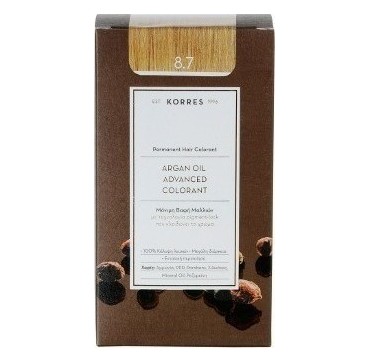 KORRES ARGAN OIL ADV. COLORANT ΒΑΦΗ 8.7 ΚΑΡΑΜΕΛΑ 145ml KORRES ARGAN OIL ADV. COLORANT ΒΑΦΗ 8.7 ΚΑΡΑΜΕΛΑ 145ml