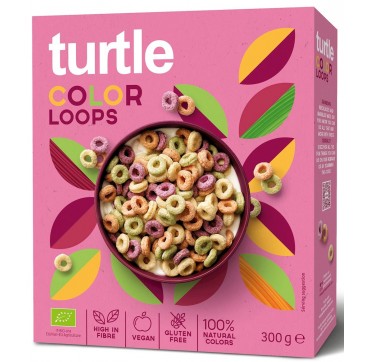 Turtle Color Loops Τραγανά Δακτυλίδια Πολύσπορων Δημητριακών 300gr