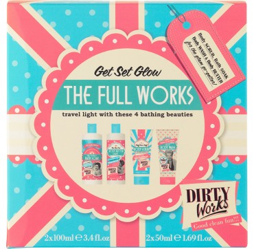 Dirty Works The Full Works Mini Gift Set με 4 προΐόντα περιποίησης Σώματος - (Mini Luxuries Cube) 4pcs