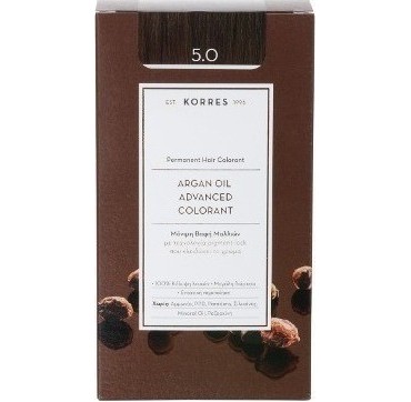 KORRES ARGAN OIL ADV. COLORANT 5.0 ΚΑΣΤΑΝΟ ΑΝΟΙΧΤΟ ΦΥΣΙΚΟ 145ml KORRES ARGAN OIL ADV. COLORANT 5.0 ΚΑΣΤΑΝΟ ΑΝΟΙΧΤΟ ΦΥΣΙΚΟ 145ml