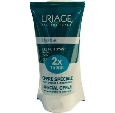 Uriage Hyseac Cleansing Gel 2x150ml