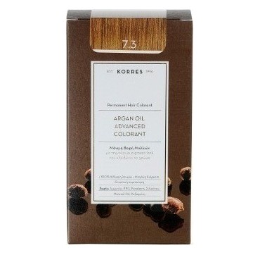 KORRES ARGAN OIL ADV. COLORANT ΒΑΦΗ 7,3 ΞΑΝΘΟ ΜΕΛΙ 145ml KORRES ARGAN OIL ADV. COLORANT ΒΑΦΗ 7,3 ΞΑΝΘΟ ΜΕΛΙ 145ml