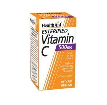 Health Aid Esterified Vitamin C 500mg Συμπλήρωμα Διατροφής Βιταμίνης C 60 Vegan tabs