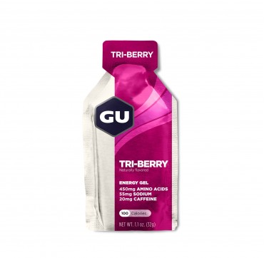 GU Energy Gel Tri Berry - 3 Είδη Μούρων 20mg caffeine 32gr