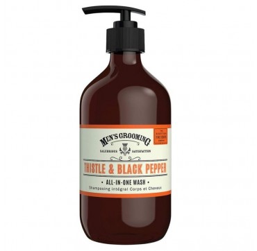 The Scottish Fine Soaps Men's Grooming Thistle & Black Pepper All-in-One Wash 500ml