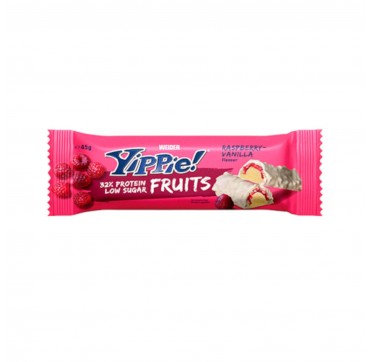 Weider Μπάρα Yippie 32% Protein Fruits Raspberry- Vanilla 45gr