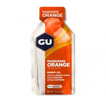 GU Energy Gel Mandarin Orange 55mg sodium caffeine 32gr