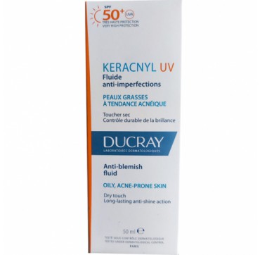 Ducray Kerancyl SPF50+ Fluide Anti-imperfections/ Λεπτόρρευστη κρέμα κατά των ατελειών 50 ml
