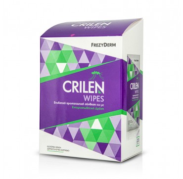Frezyderm Crilen Wipes Insect Repellent Effect Ενυδατική Προστατευτική Σύνθεση 20tmx