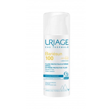 Uriage Bariesun 100 Extreme Protective Fluid SPF50+, Αντιηλιακή Λεπτόρευστη Κρέμα Για Δέρμα Δυσανεκτικό Στον Ήλιο, 50ml