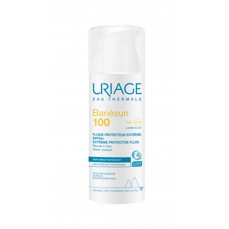 Uriage Bariesun 100 Extreme Protective Fluid SPF50+, Αντιηλιακή Λεπτόρευστη Κρέμα Για Δέρμα Δυσανεκτικό Στον Ήλιο, 50ml