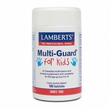 Lamberts Multi Guard For Kids Μασώμενη Πολυβιταμίνη για Παιδιά 4-14 Ετών, 100tabs