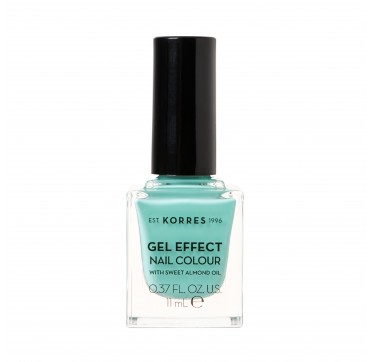 Korres Gel Effect Nail Colour With Sweet Almond Oil No 98 Aquatic Turquoise, 11ml