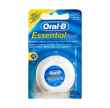Oral-b Essential Floss Οδοντικό Νήμα Ακύρωτο 50m