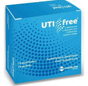  Meditrina UTI Free Συμπλήρωμα Διατροφής για την Υγεία του Ουροποιητικού, 14 φακελίσκοι
