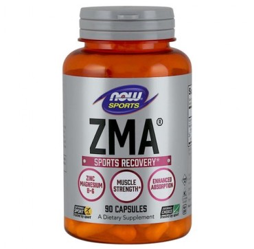Now Sports ZMA 800mg Sports Recovery Συμπλήρωμα Διατροφής για την Αποκατάσταση & την Ανάπλαση του Μυϊκού Ιστού,90 Caps
