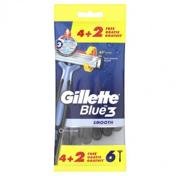 Gillette Blue3 Ανδρικά Ξυραφάκια Μιας Χρήσης 6 τμχ