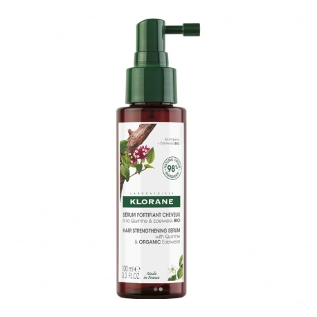 Klorane Serum Μαλλιών-Δυναμωτικός Ορός με Κινίνη & Βιολογικό Εντελβάις Κατά της Τριχόπτωσης, 100ml