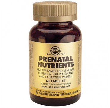 SOLGAR PRENATAL NUTRIENTS 60tabs