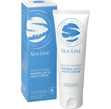 Sea Line Dead Sea Treatment Mineral Day&Night Cream - Για Ευαίσθητο,Πολύ Ξηρό & Μικτό Δέρμα, 200ml, 75ml