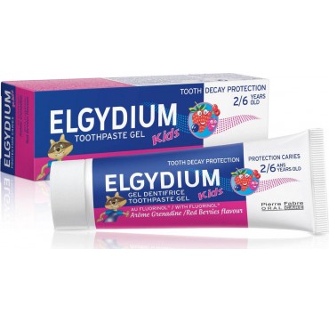 Elgydium Toothpaste Kids Red Berries Παιδική Οδοντόκρεμα Με Γεύση Κόκκινα Μούρα 3-6 Ετών, 50ml