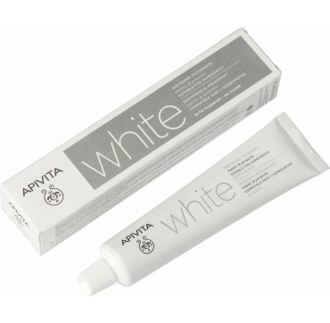 Apivita Toothpaste White Μαστίχα Και Πρόπολη 75ml