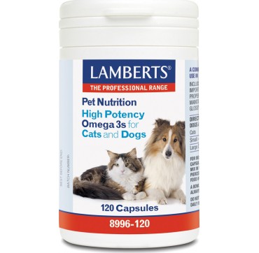 Lamberts High Potency Omega 3s for Cats and Dogs,120 Tabs