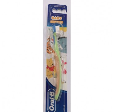 Oral-B Baby Disney Extra Soft Βρεφική Οδοντόβουρτσα Πορτοκαλί/Λαχανί/Γαλάζιο 0-2χρονών 