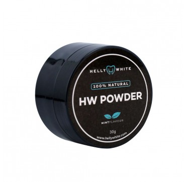 Helly White Powder - Λευκαντική σκόνη με ενεργό άνθρακα και έλαιο μέντας - 100% φυσικά συστατικά, 30γρ