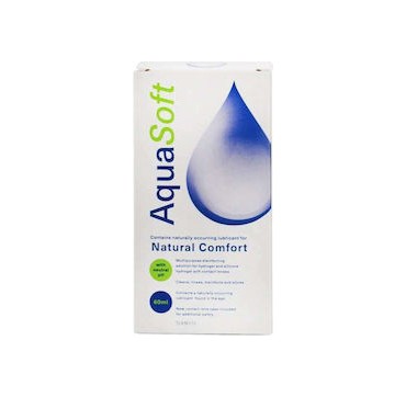 Amvis Aquasoft Moisture Comfort Υγρό Καθαρισμού Φακών Επαφής + Αντιβακτηριδιακη Θήκη Φακών 60ml