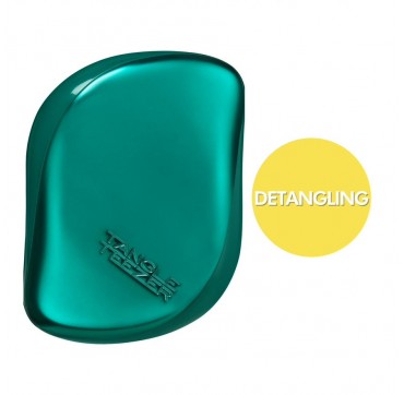 Tangle Teezer On-the-go Detangling Hairbrush Smooth And Shine Compact Styler Emerald Green, 1 τμχ