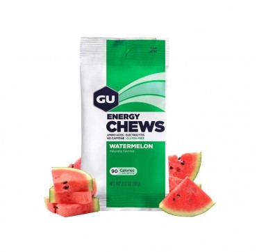 GU Energy Chews Μασώμενα Ενεργειακά Καραμελάκια Καρπούζι, 60gr