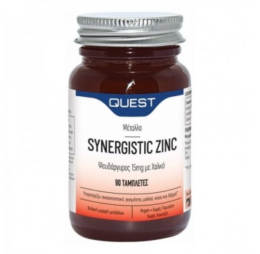 Quest Synergistic Zinc 15mg With Copper 90tabs 
