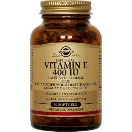 Solgar Vitamin E 400iu (268mg) 50softgels