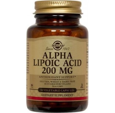 SOLGAR ALPHA LIPOIC ACID 200mg 50vcaps SOLGAR ALPHA LIPOIC ACID 200mg 50vcaps