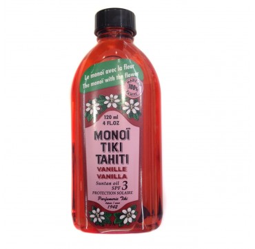 Monoi Tiki Tahiti Vanilla Λάδι Μαυρίσματος Spf3 120ml