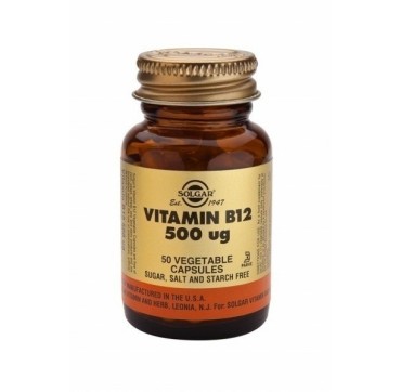 SOLGAR VITAMIN B12 500ug 50caps