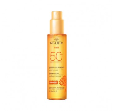 Nuxe Sun Tanning Oil Spf50 Face and Body Αντηλιακό Λάδι Μαυρίσματος 150ml