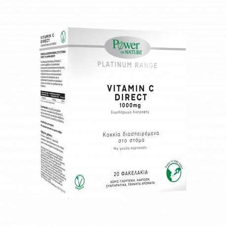 Power of Nature Platinum Range Vitamin C Direct 1000mg, 20 sticks