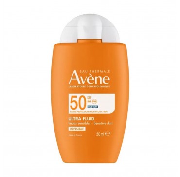 Avene Ultra Fluid Invisible Αόρατο Αντηλιακό για Ευαίσθητο Δέρμα SPF50, 50ml