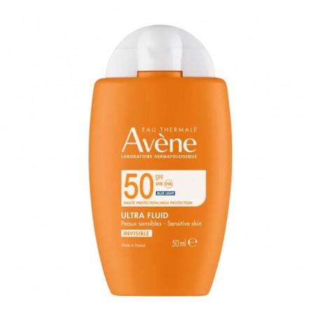 Avene Ultra Fluid Invisible Αόρατο Αντηλιακό για Ευαίσθητο Δέρμα SPF50, 50ml